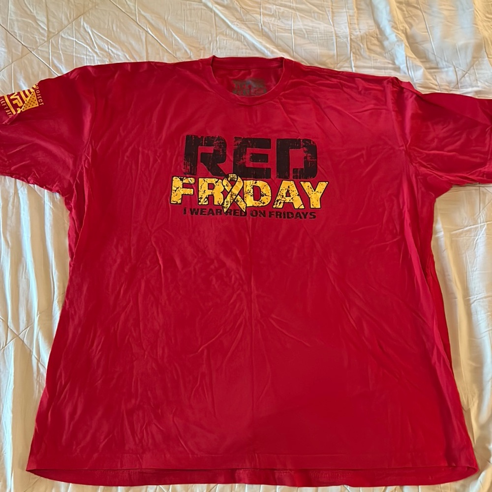 Til Valhalla Project Apparel Company (TVP), 4X Large, Red & Black, T-Shirt.